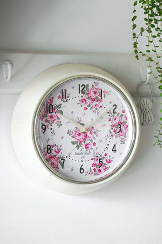 Metallwanduhr Bella Beige 23 cm Isabelle Rose