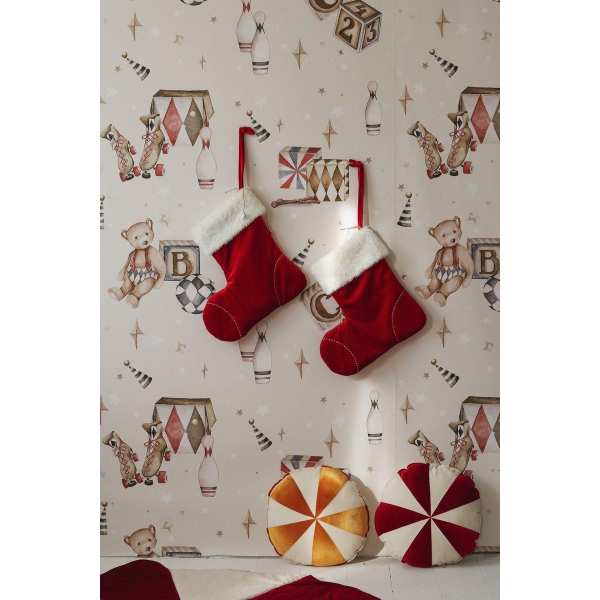 Calcetín familiar navideño “Red Candy”, regalo navideño