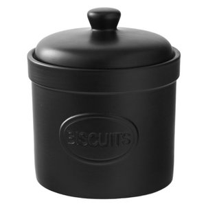 Biscuit Jar Matte Black