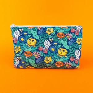 Large “Flowers” ​​fabric pouch - Limited edition