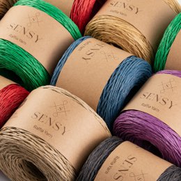 Sensy Premium 274 iarde %100 filato di rafia di carta