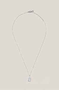 Ambar Scarab Necklace zilver