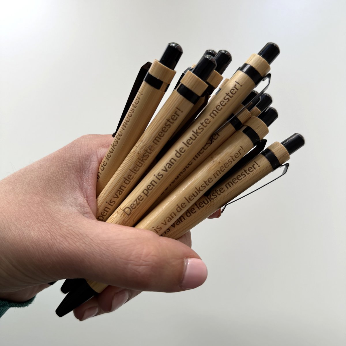 Holzbambusstifte "Dieser Stift ist vom schönsten Meister!"