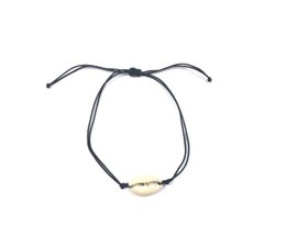 Cowry bracelet black
