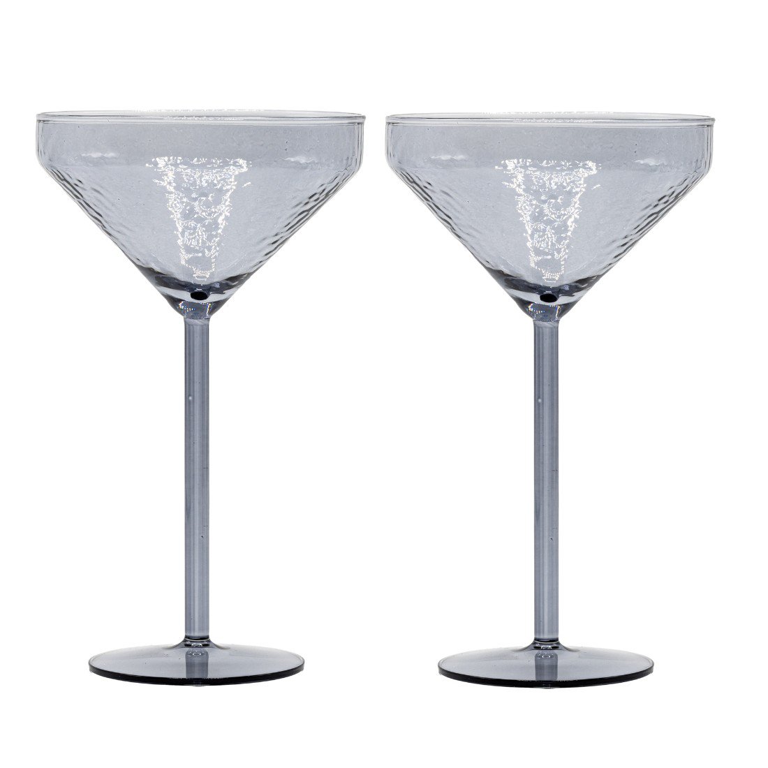 Cocktail glasses Claude, set of 2, grey