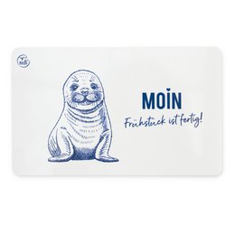 Breakfast board melamine seal “Hello, breakfast is ready!”