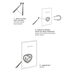 Magnetic metal photo holder - poya