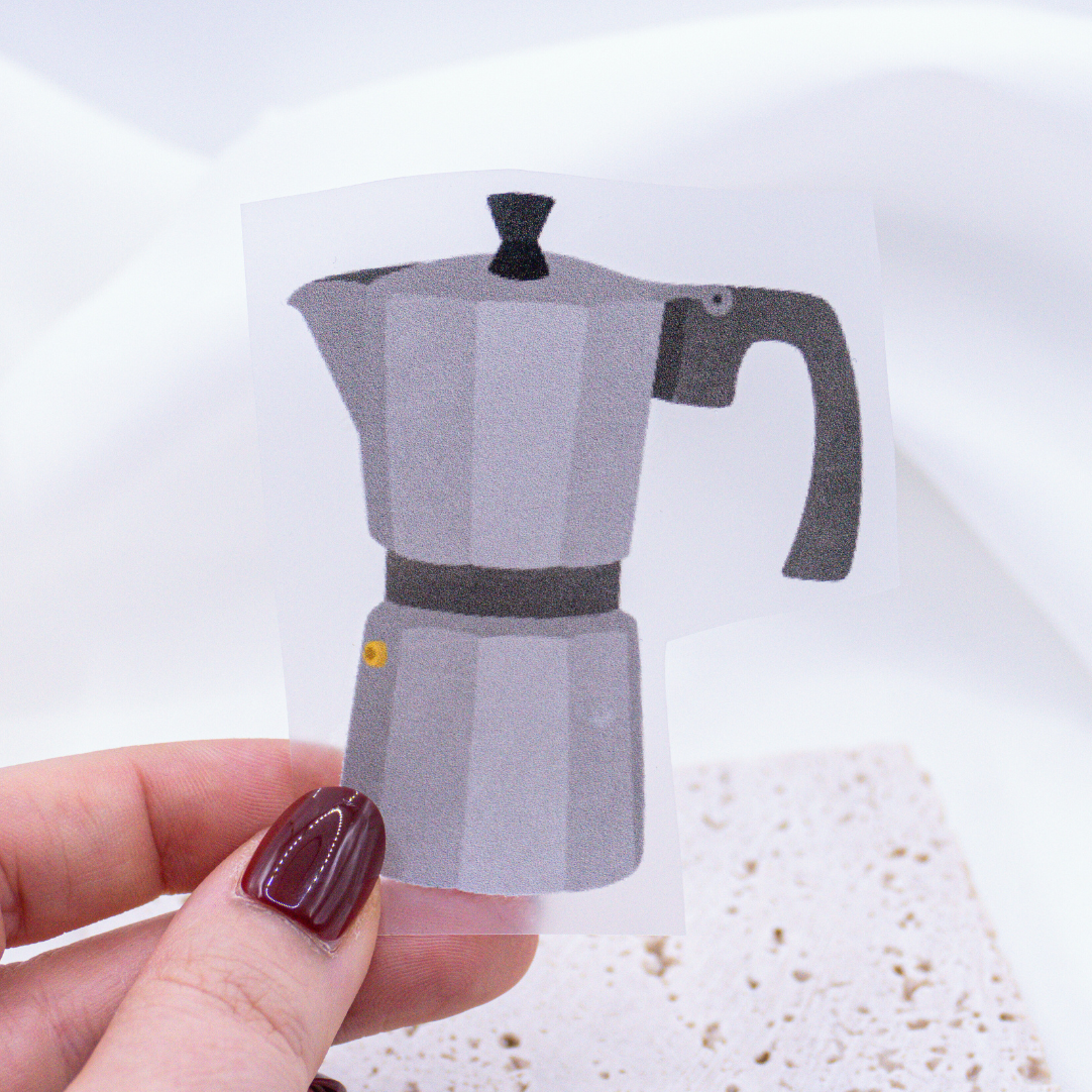 Iron image coffee french press patch barista - gift shirt decorate iron on patch