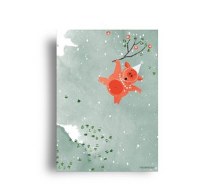 postcard  'party animal'