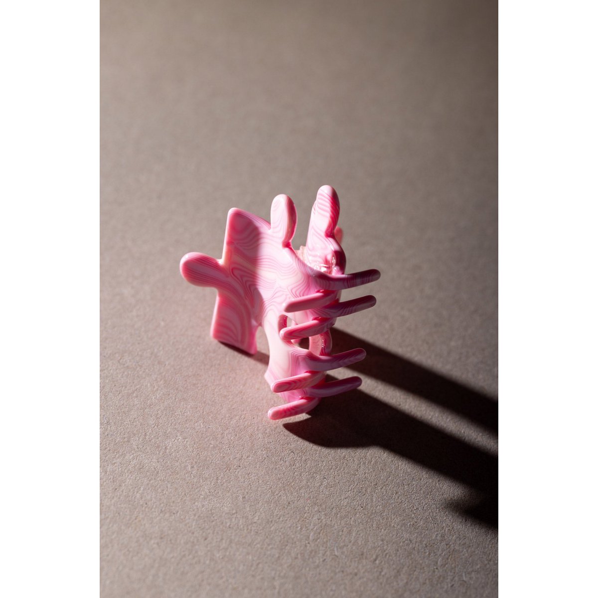 Hair Clip - Puzzle Pinky Ink