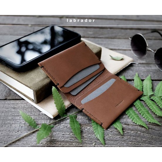 Leather "Navigo" card holder