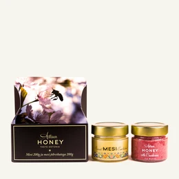 Blossom honey 200 g + honey with cranberries 200 g