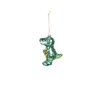 Xmas Hanger - Dino - Glass - Green - 4,5x9,5x12,5cm