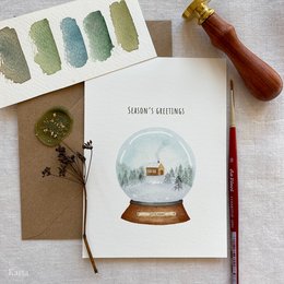 Christmas card - Snowglobe