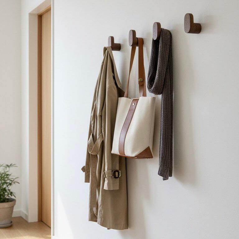 Vérone Hangers – cintres muraux en bois massif