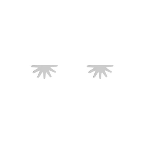 STUD EARRINGS HALF SUN