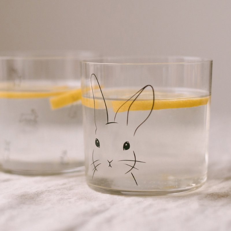 Trinkglas Hase schwarz (VE = 4 Stk)