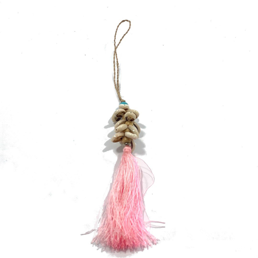Cowrie pendant tassel