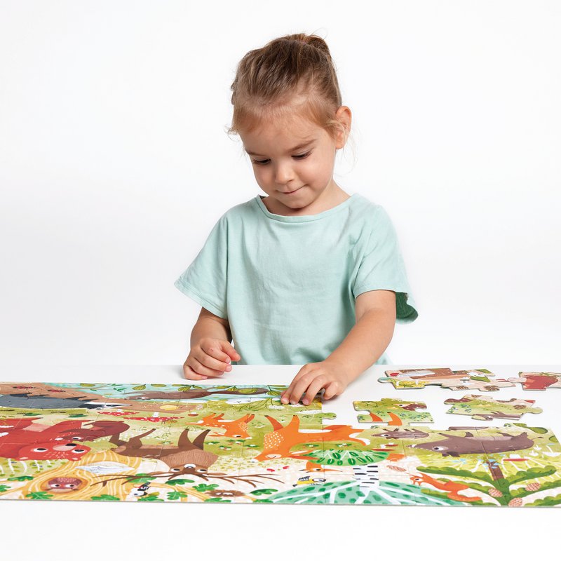 Salvaje Jumbo Puzzle Animales del Bosque 3+