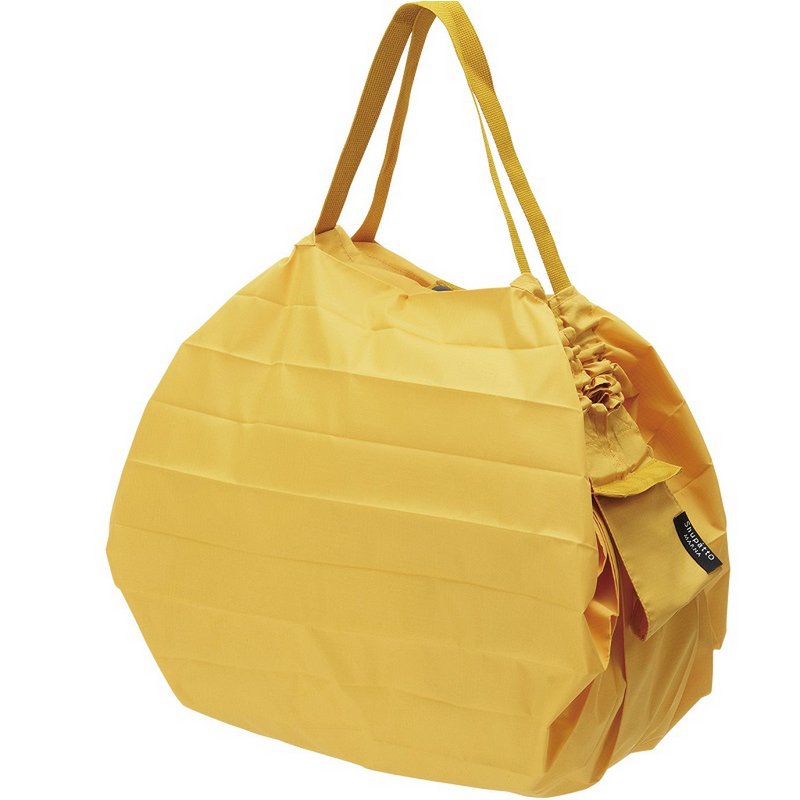 Shupatto compacte opvouwbare boodschappentas maat M - Mosterd (Karashi)