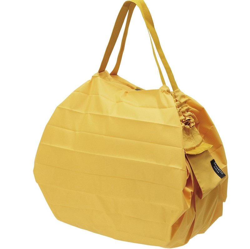 Shupatto borsa shopping pieghevole compatta taglia M - Senape (Karashi)