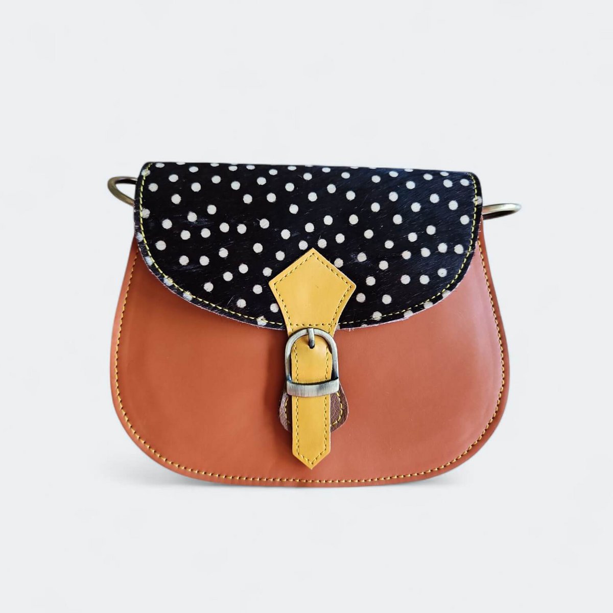 Leather animal print bag Jay