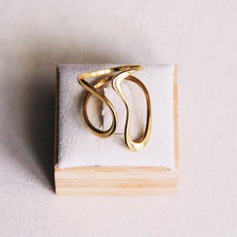 Statement Retro ring - guld