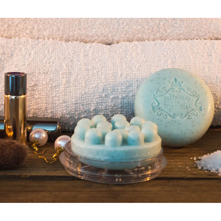 Essensias Body Scrub - mydło do masażu, Fiołki z pestkami winogron