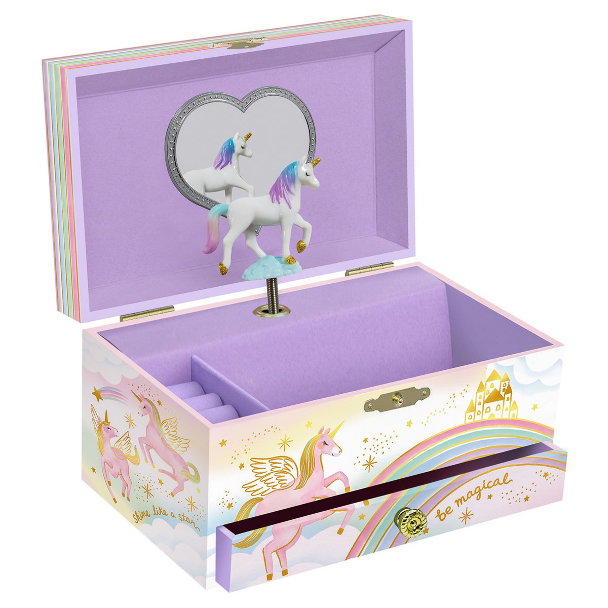 Caja de Música Joyas - Unicornio Mágico - Bella Soñadora