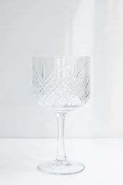 Diamond coupe glass - set of 2.