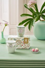 Set/2 Mugs Large Lily&Lotus Light Green 350ml