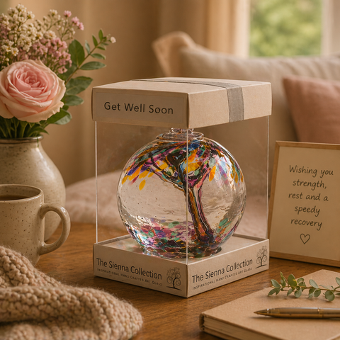 Spirit Ball van 10 cm - Beterschap - Veelkleurig turkoois