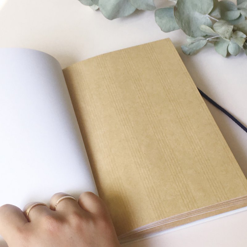 Refillable sketchbook "The Artist" - Kraft sheets + Blanks