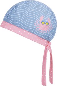 UV-bescherming hoofddoek krab - blauw / roze