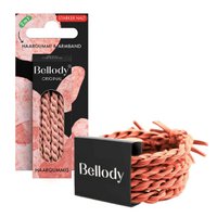 Haarelastiekjes Oranje - Bellody®(4 st.) - Stijlvolle gevlochten haarelastiekjes