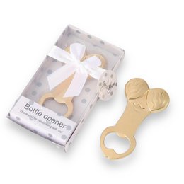 Pleas para permeables - T093 - Abricero del pene en la caja de regalo - 8.8 cm - Oro
