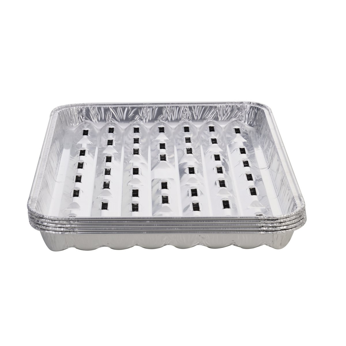 5 Disposable Aluminum Grill Liners