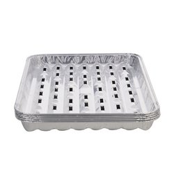 5 jednorazowych aluminiowych wkładek do grilla