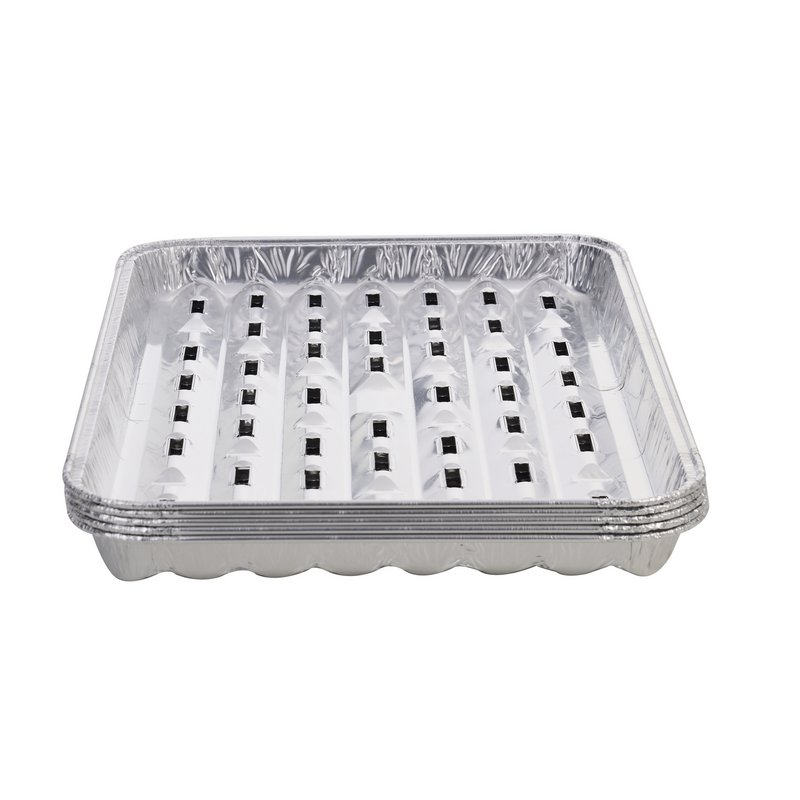 5 jednorazowych aluminiowych wkładek do grilla