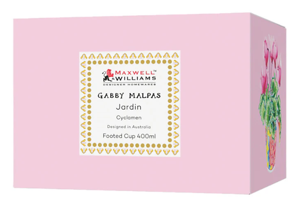 M&W Jardin Mug 400ml, Cyclamen Pink, giftbox