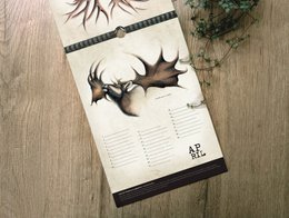Hirsch-Geburtstagskalender, ewiger Kalender, umweltfreundlich