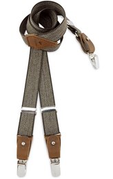 Bretelles enfant Sir Redman motif chevrons marron