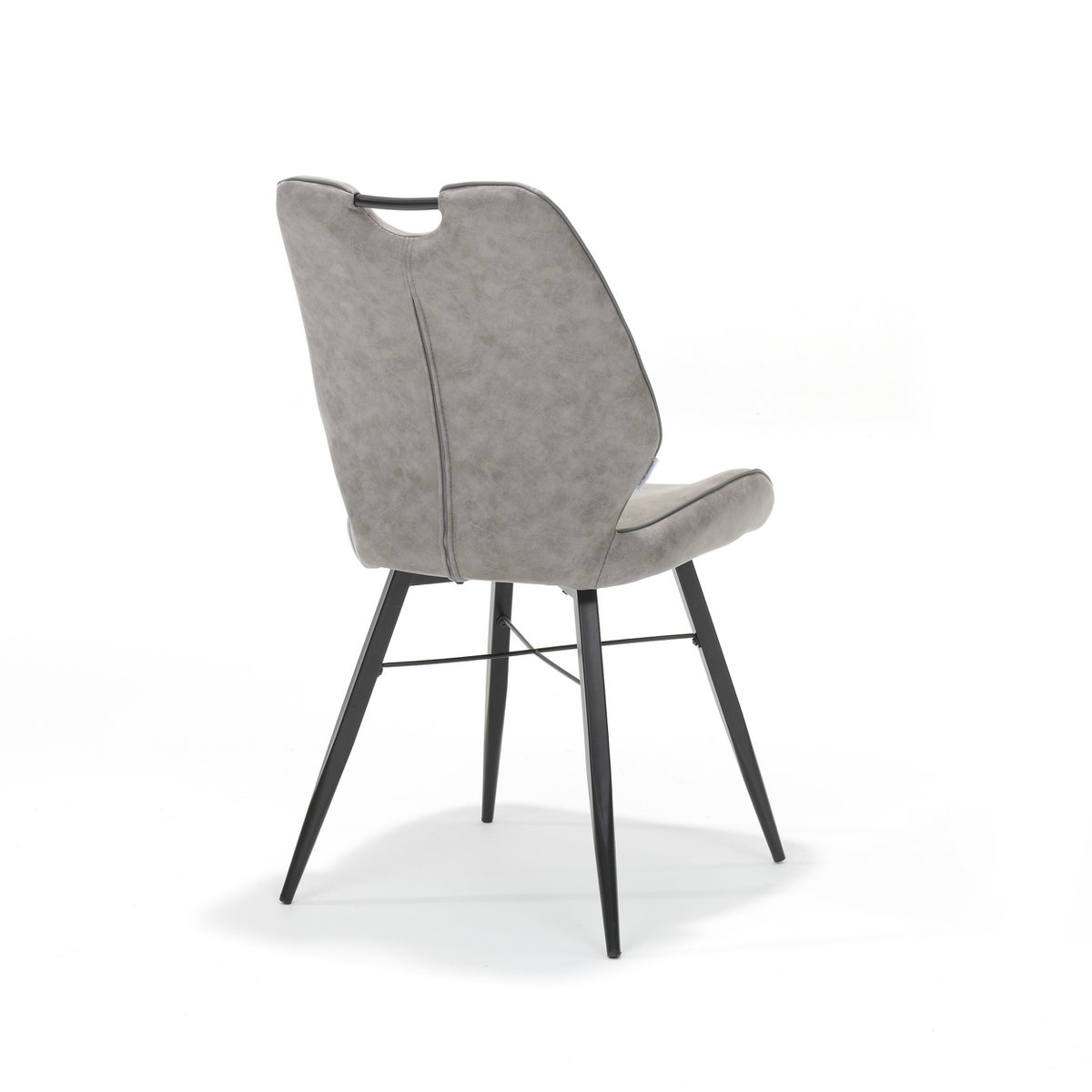 Chair Quattro Black Fabric Soft Pebble