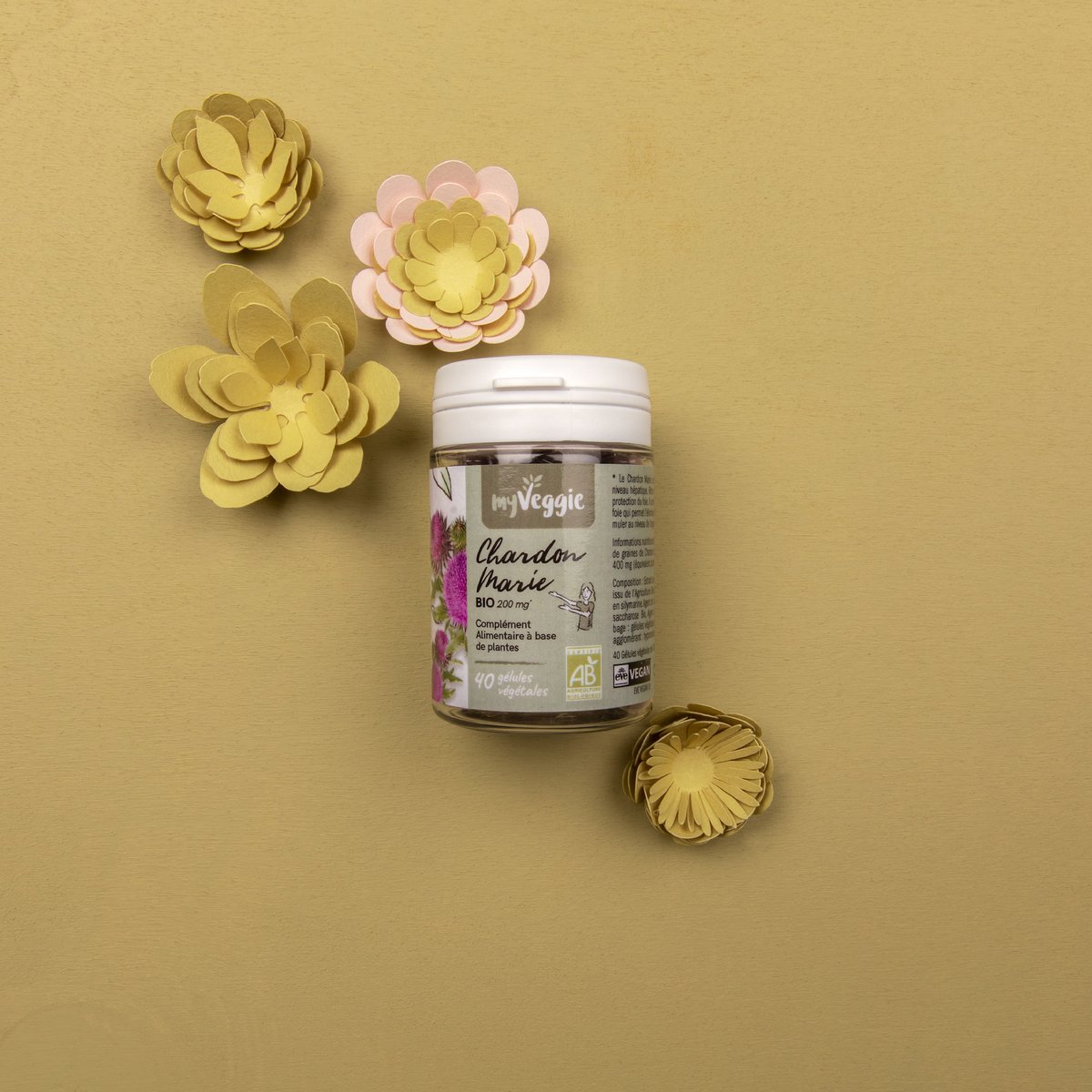 my Veggie Mariendistel BIO (Pillendose 40 Kapseln)