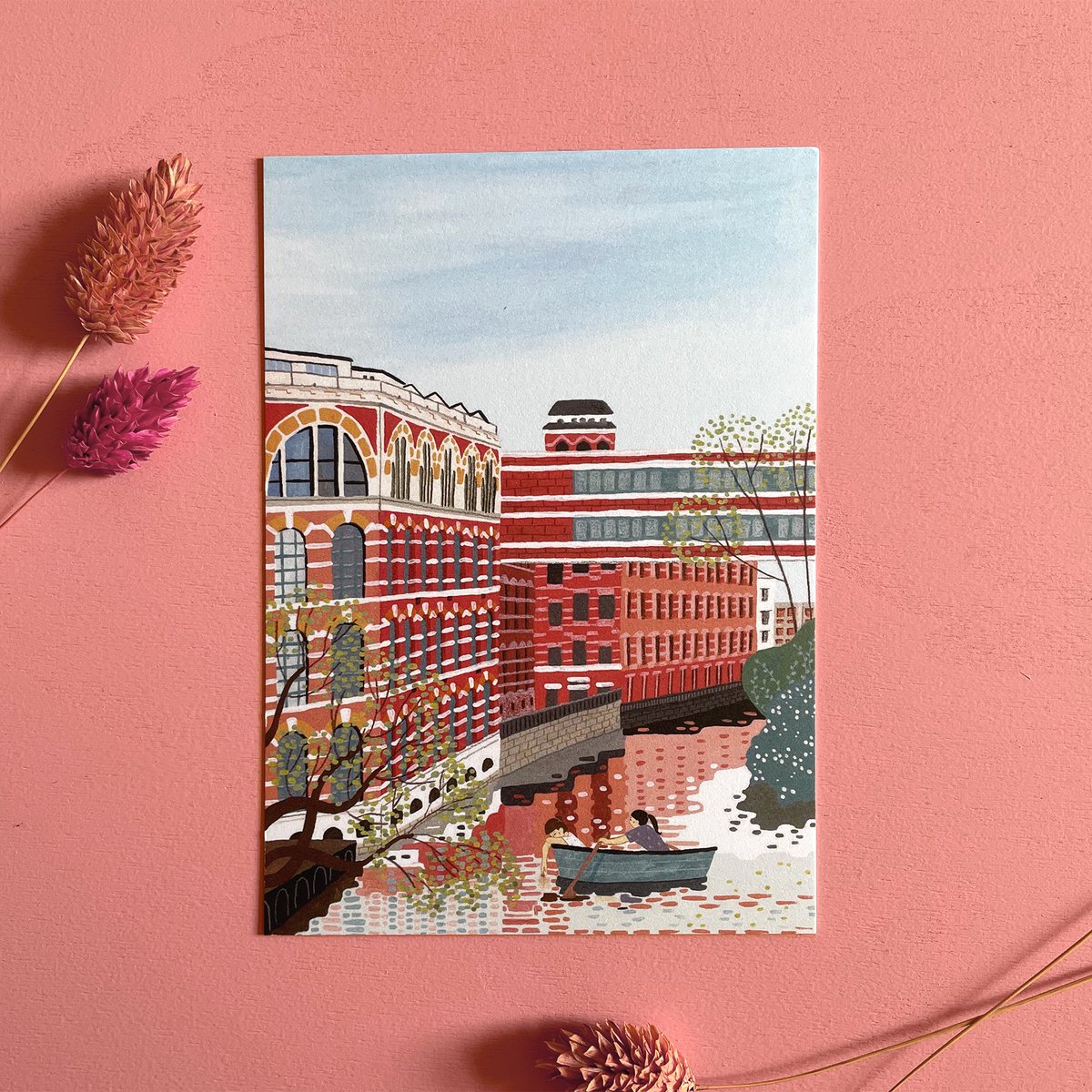 Postcard "Elsterboot"