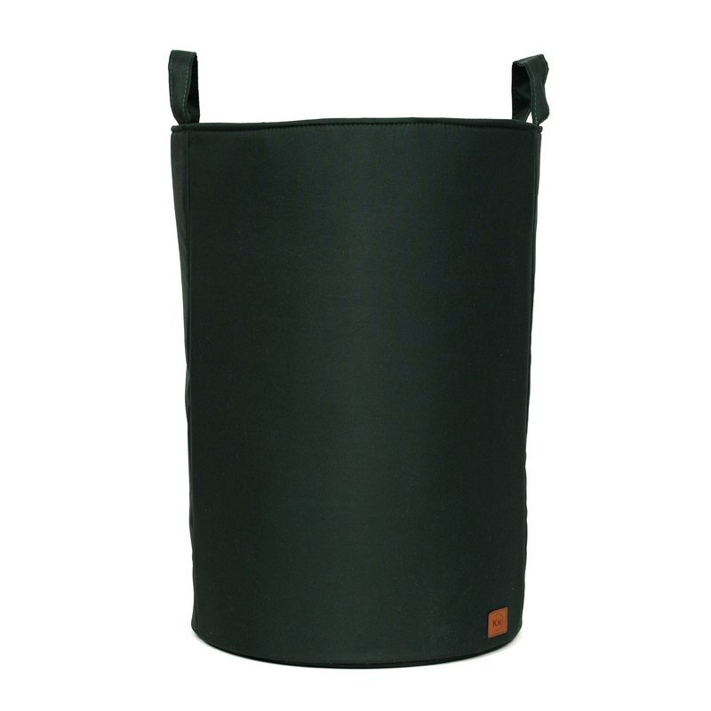 SPIELZEUGKORB MIT BAND 60X40CM "BASIC" DUNKELGRÜN