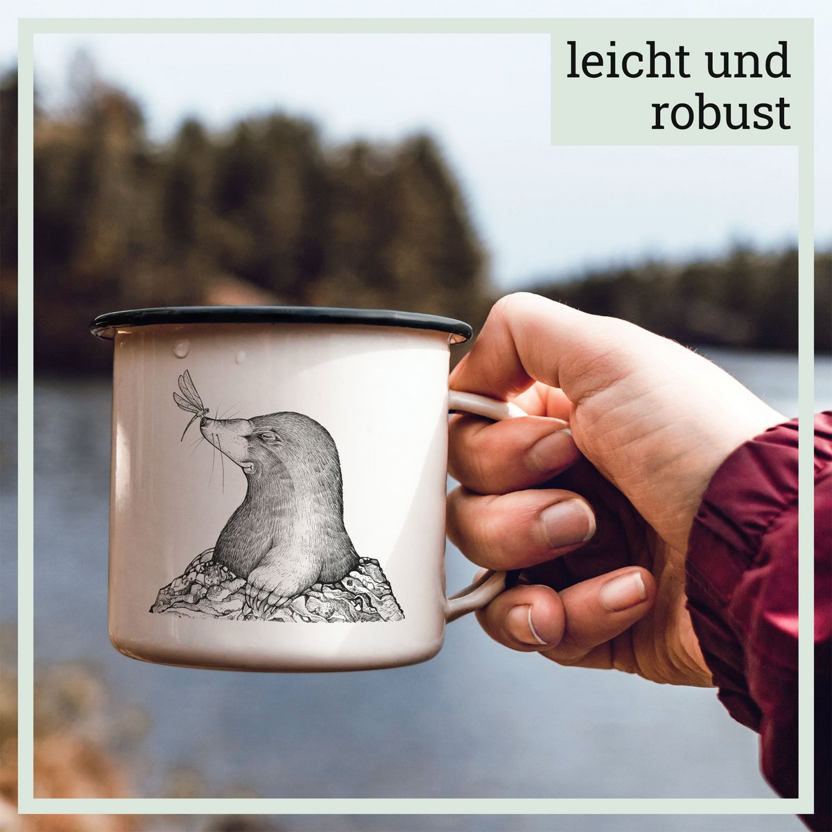 Enamel cup – Malwina