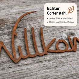 Patina lettering Welcome for door wreath or wall decoration