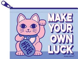 Mini tegnebog Maneki Neko Lav din egen held fra genanvendt plastik