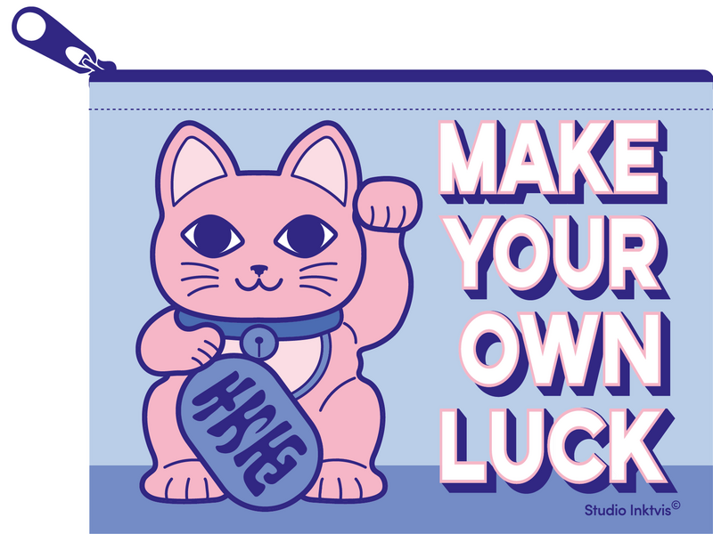 Mini tegnebog Maneki Neko Lav din egen held fra genanvendt plastik